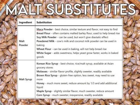 substitute barley malt syrup|barley malt syrup diastatic.